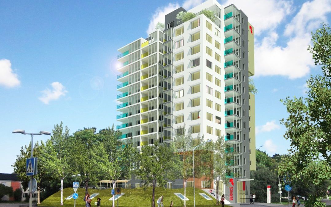 Höghus Uppsala (Utfört inom Tema Arkitekter)